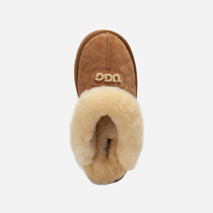 OZWEAR UGG Coquette Matelassé Logo Platform Slipper (Detachable Feature)