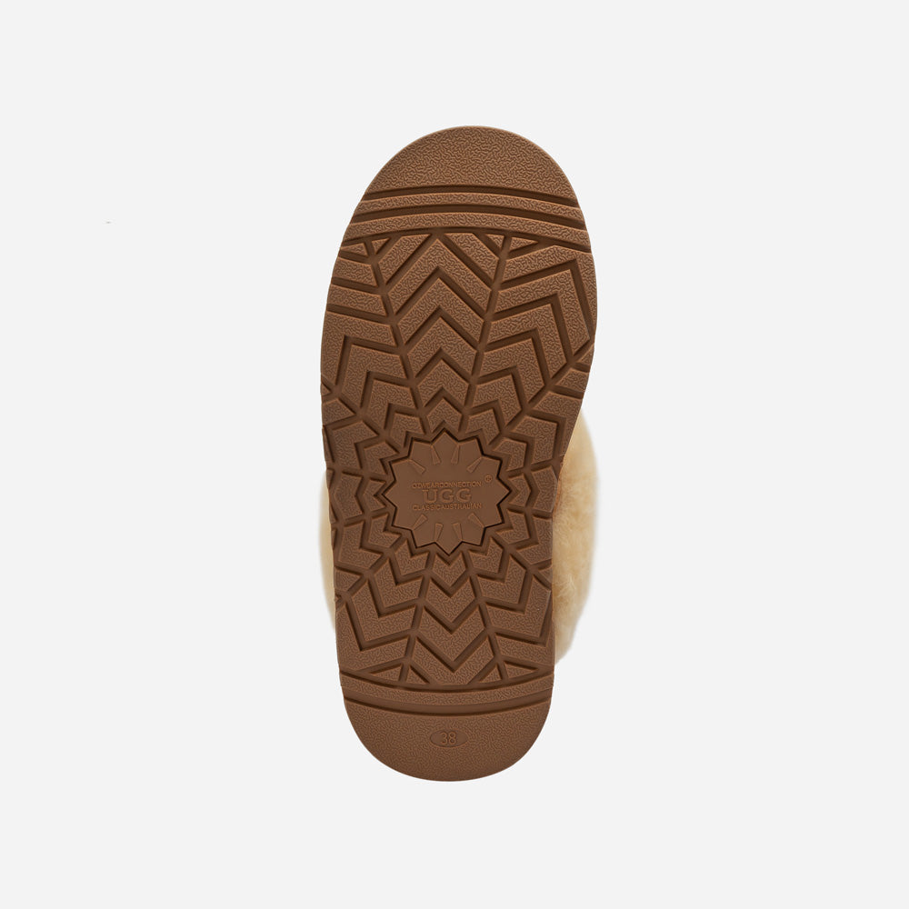 OZWEAR UGG Coquette Matelassé Logo Platform Slipper (Detachable Feature)