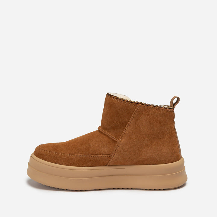 OZWEAR UGG Tag Zipper Ankle Boots