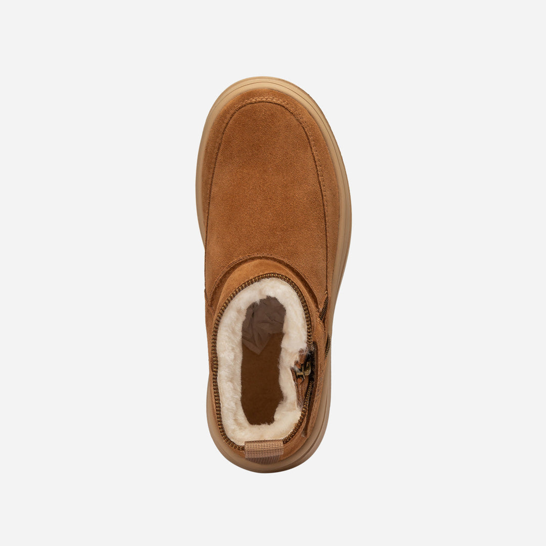 OZWEAR UGG Tag Zipper Ankle Boots