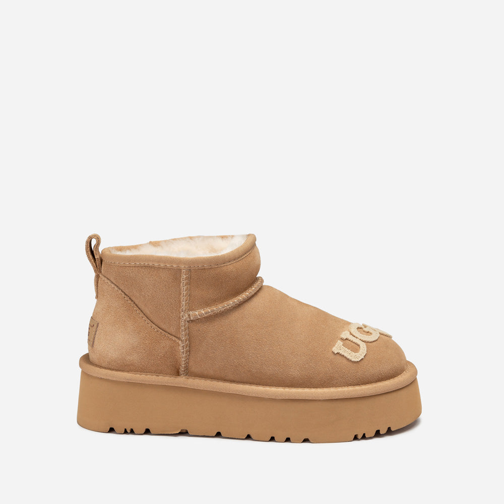 OZWEAR UGG Classic Dana Emb Logo Platform Ultra Boot