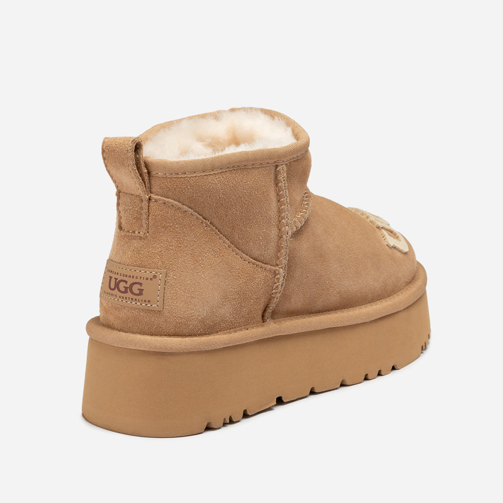 OZWEAR UGG Classic Dana Emb Logo Platform Ultra Boot