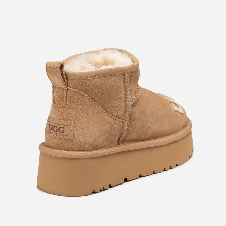 OZWEAR UGG Classic Dana Emb Logo Platform Ultra Boot