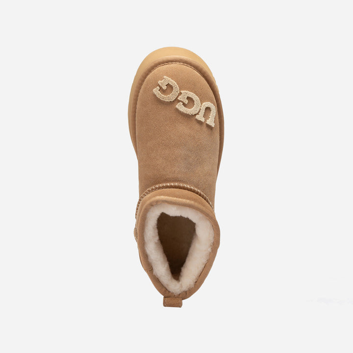 OZWEAR UGG Classic Dana Emb Logo Platform Ultra Boot