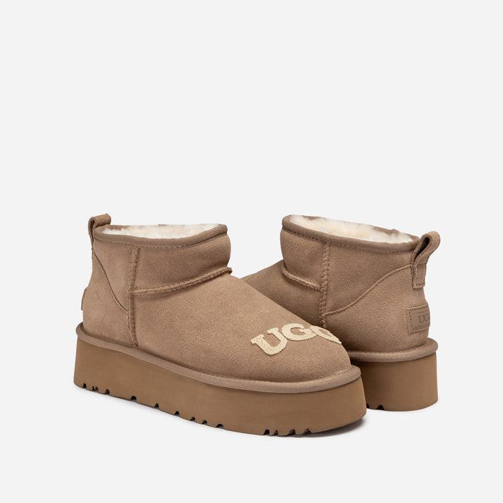 OZWEAR UGG Classic Dana Emb Logo Platform Ultra Boot