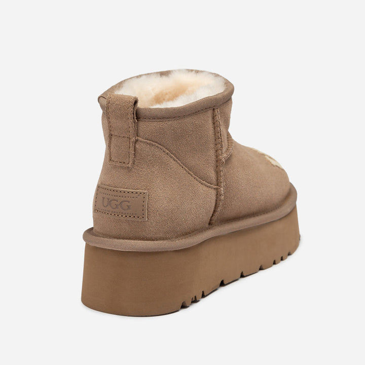 OZWEAR UGG Classic Dana Emb Logo Platform Ultra Boot