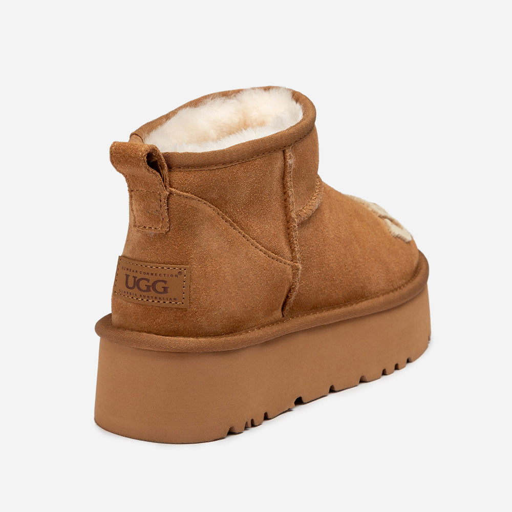 OZWEAR UGG Classic Dana Emb Logo Platform Ultra Boot