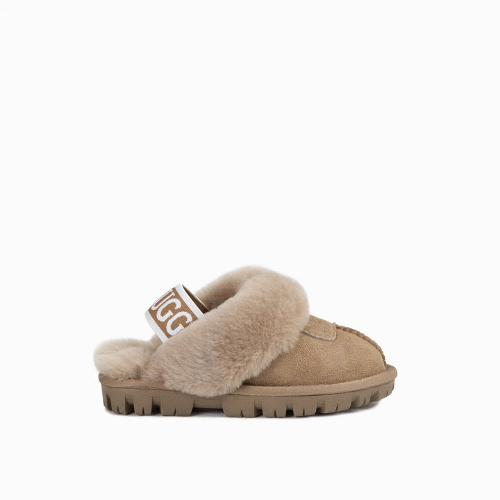 Ugg Kids Coquette Slipper (Elastic Backstrap)( Water Resistant)