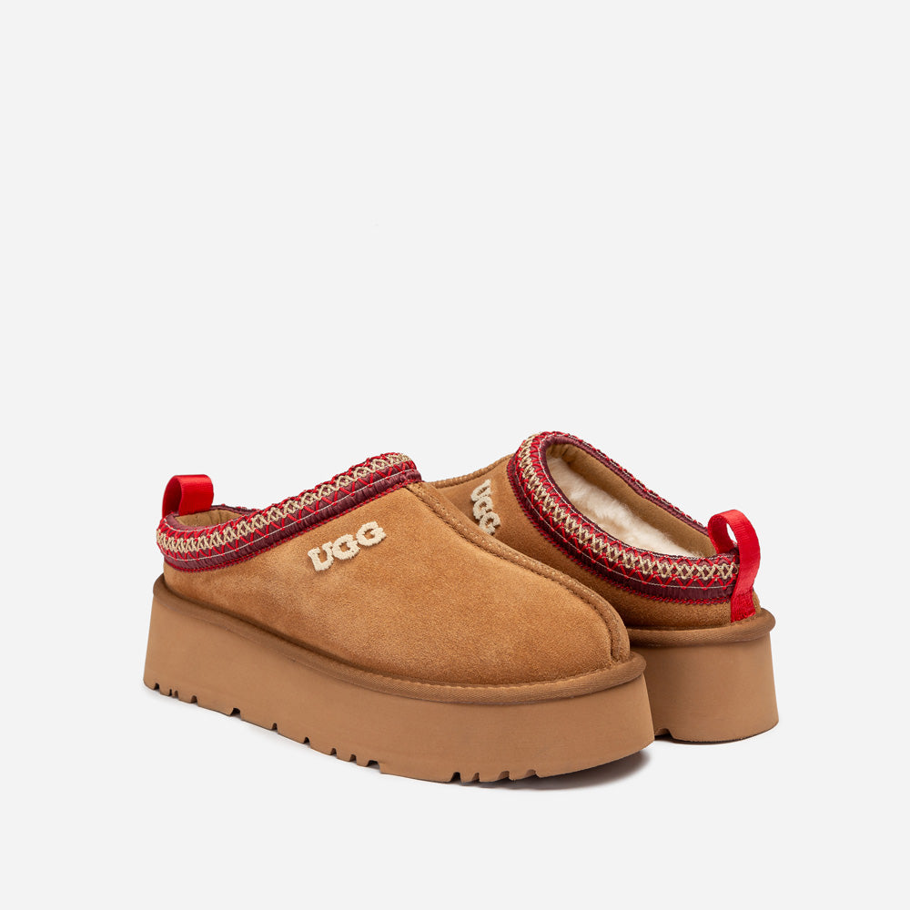 OZWEAR UGG Sydney Embroidery Platform Slipper