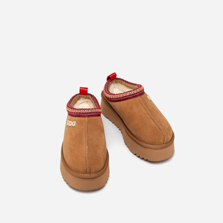 OZWEAR UGG Sydney Embroidery Platform Slipper