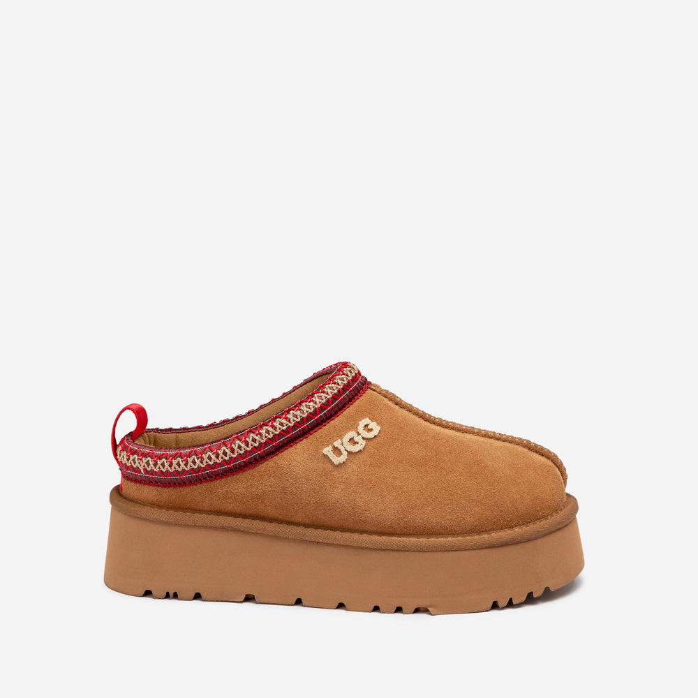 OZWEAR UGG Sydney Embroidery Platform Slipper