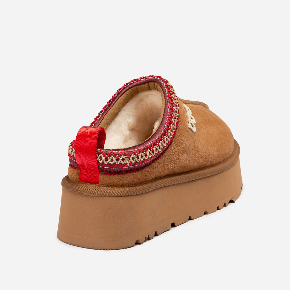 OZWEAR UGG Sydney Embroidery Platform Slipper