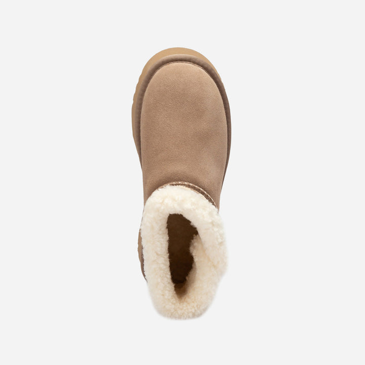 OZWEAR UGG  Bondi Matelassé Platform Shearling Ultra Mini Boots