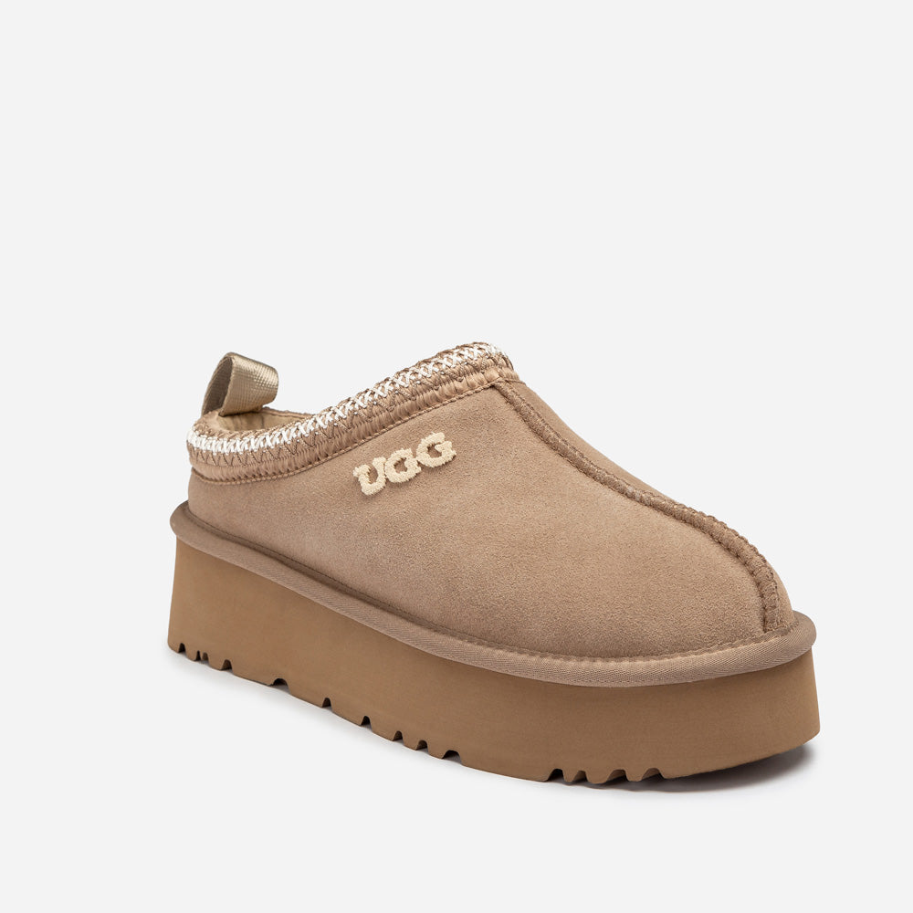 OZWEAR UGG Sydney Embroidery Platform Slipper