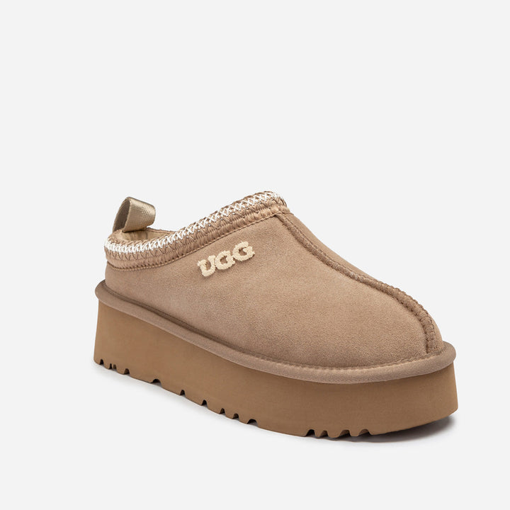 OZWEAR UGG Sydney Embroidery Platform Slipper