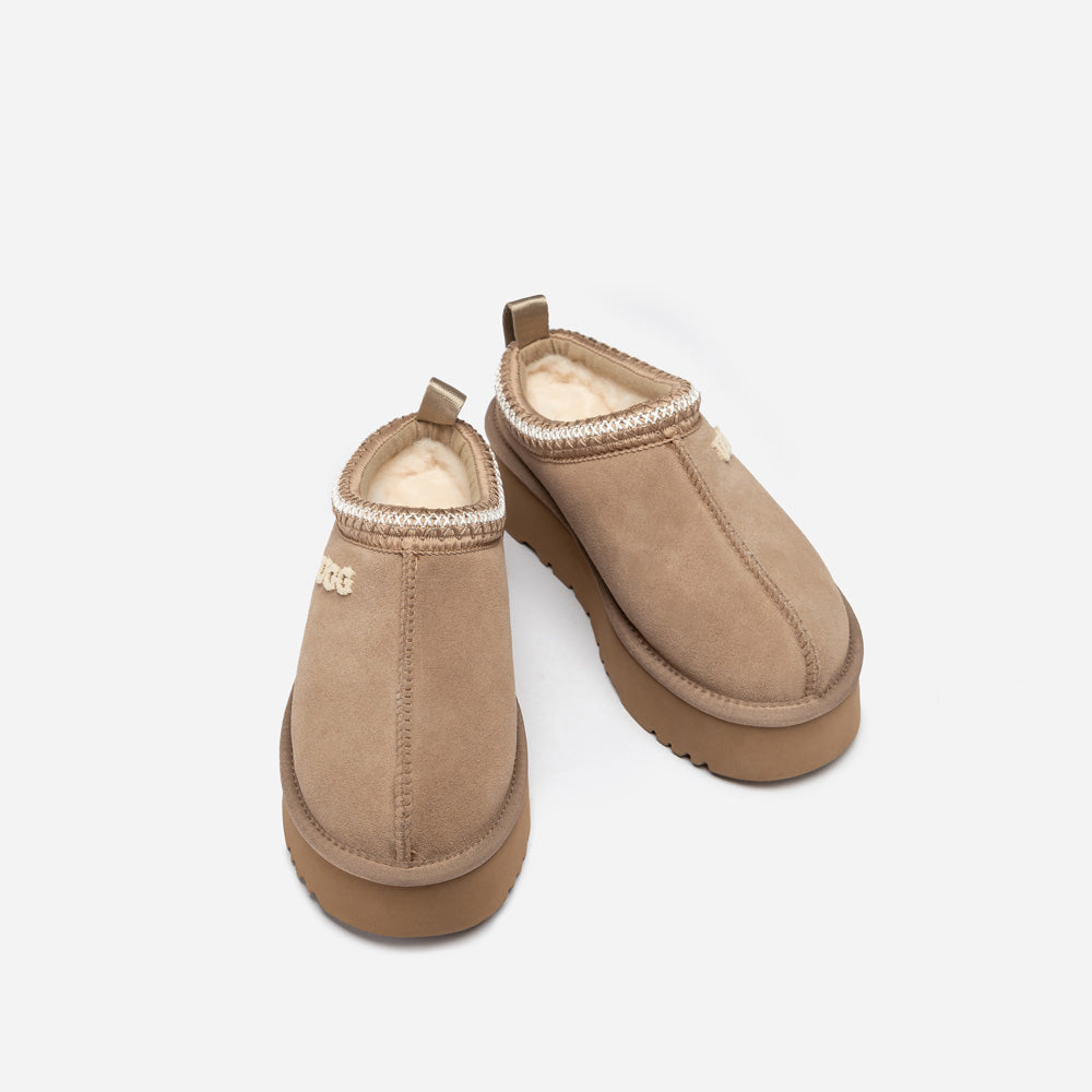 OZWEAR UGG Sydney Embroidery Platform Slipper