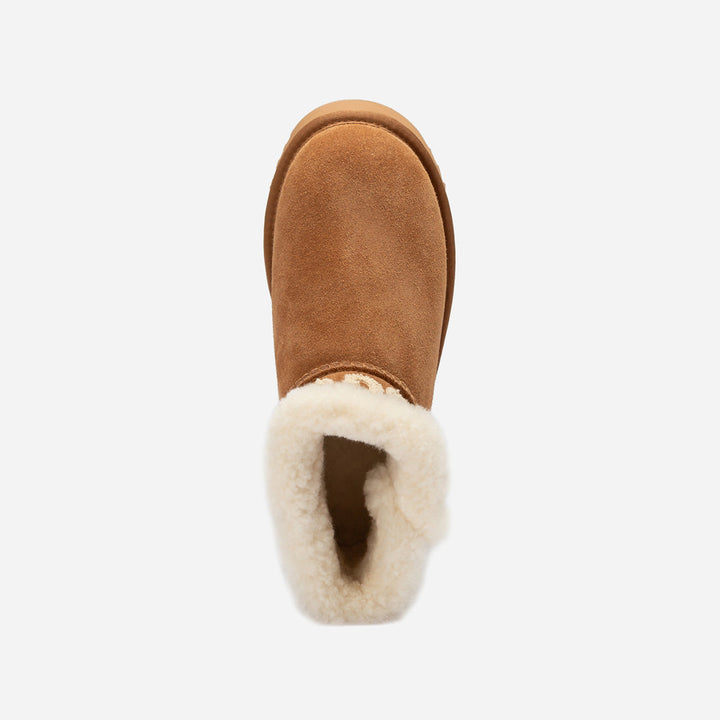 OZWEAR UGG  Bondi Matelassé Platform Shearling Ultra Mini Boots