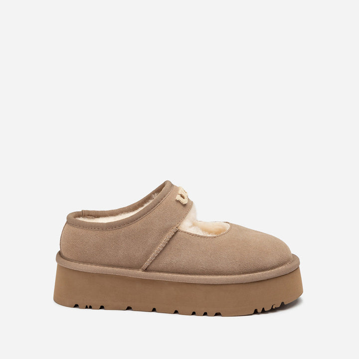 OZWEAR UGG Mary Jane Emb Logo Platform