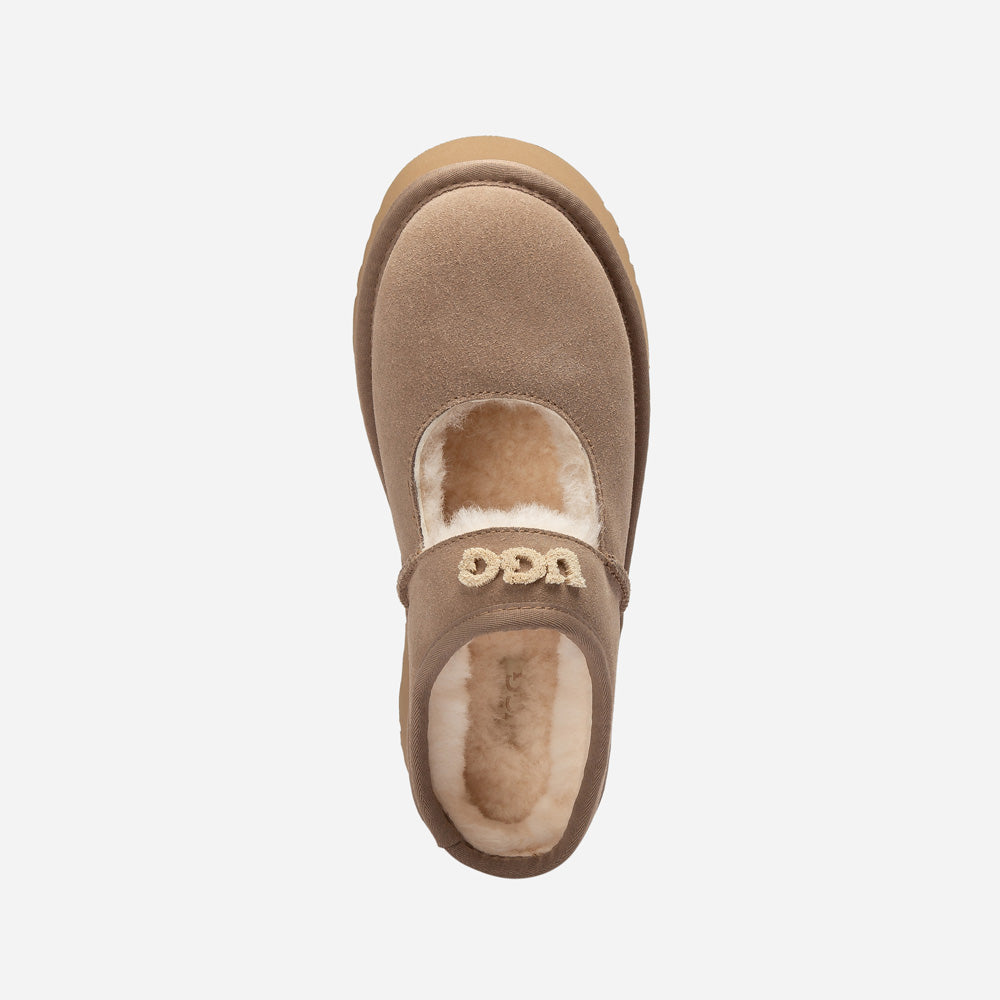 OZWEAR UGG Mary Jane Emb Logo Platform