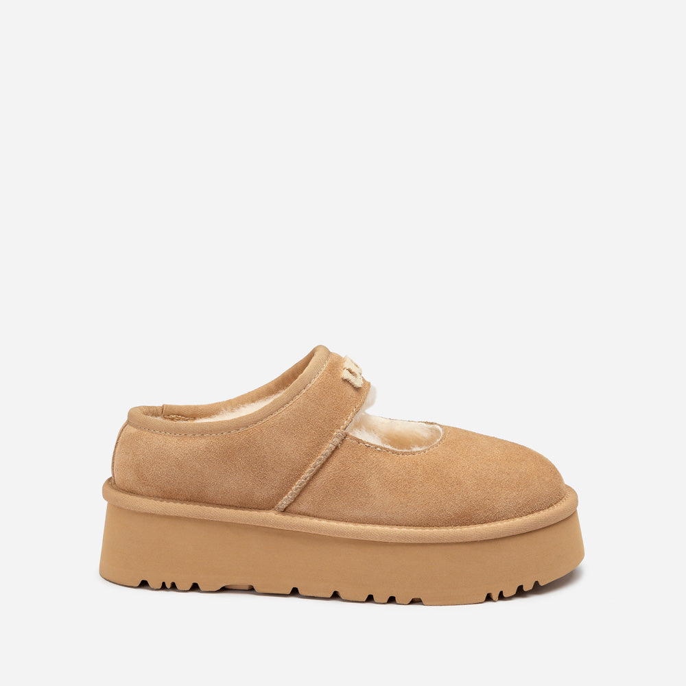 OZWEAR UGG Mary Jane Emb Logo Platform