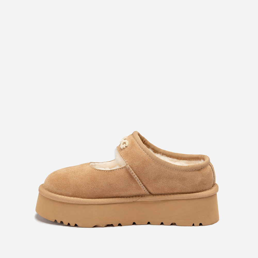 OZWEAR UGG Mary Jane Emb Logo Platform