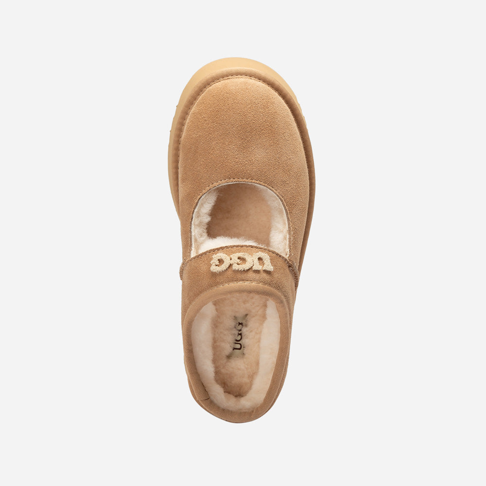 OZWEAR UGG Mary Jane Emb Logo Platform