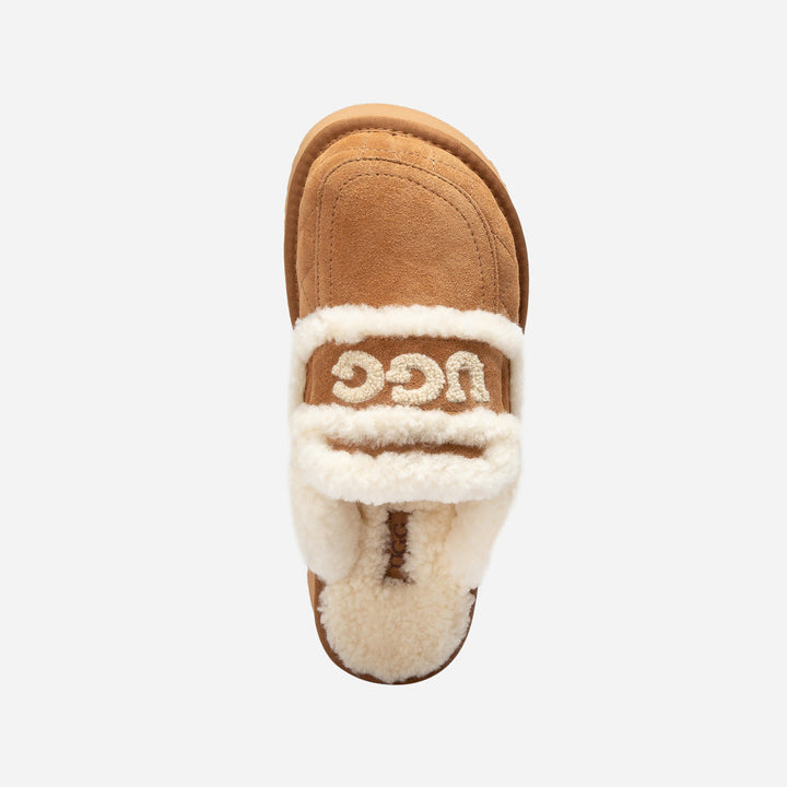 OZWEAR UGG  Violet Matelasse Shearling Platform Slipper