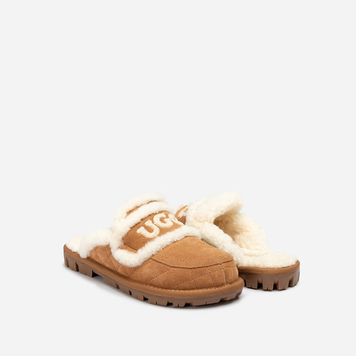 OZWEAR UGG Violet Matelasse Shearling Slipper