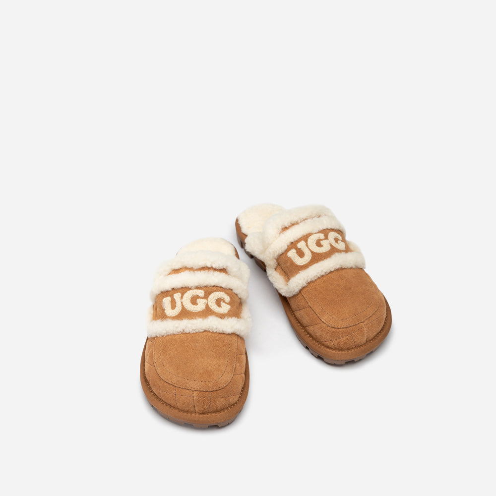 OZWEAR UGG Violet Matelasse Shearling Slipper