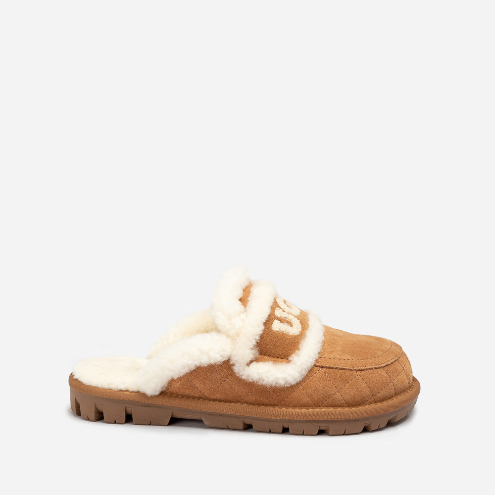 OZWEAR UGG Violet Matelasse Shearling Slipper