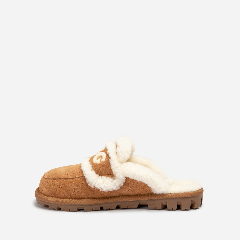 OZWEAR UGG Violet Matelasse Shearling Slipper