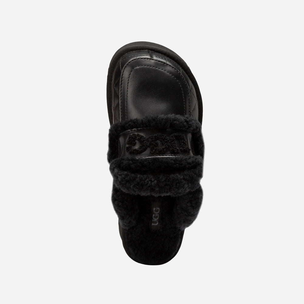 OZWEAR UGG  Violet Matelasse Shearling Platform Slipper