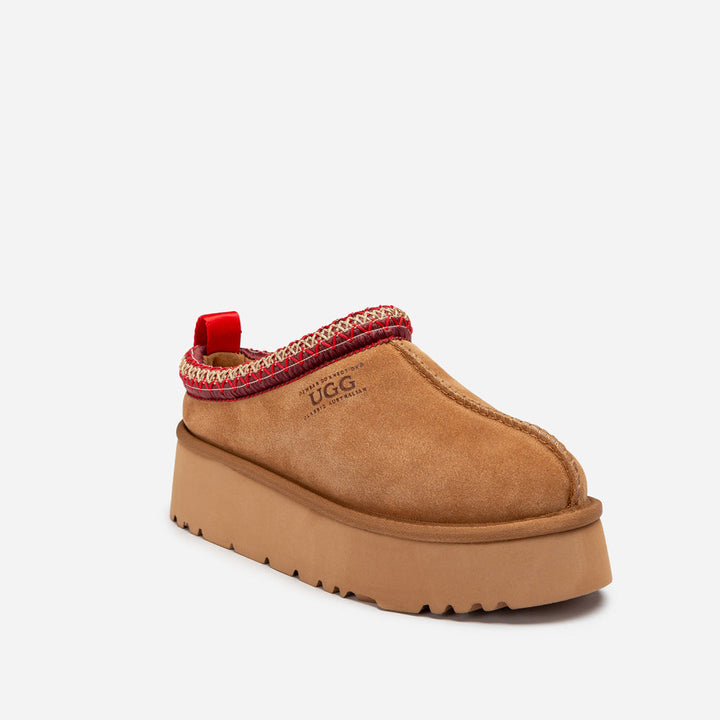 OZWEAR UGG Sydney Spring Platform Slipper (Water Resistant) (Detachable Wool Insole)