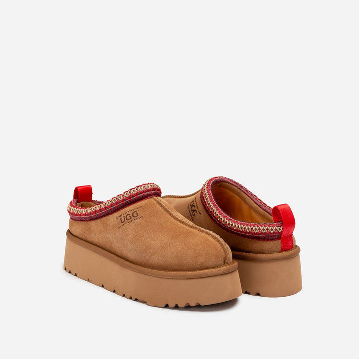 OZWEAR UGG Sydney Spring Platform Slipper (Water Resistant) (Detachable Wool Insole)