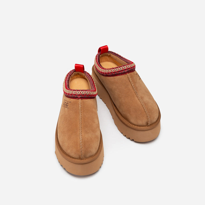 OZWEAR UGG Sydney Spring Platform Slipper (Water Resistant) (Detachable Wool Insole)