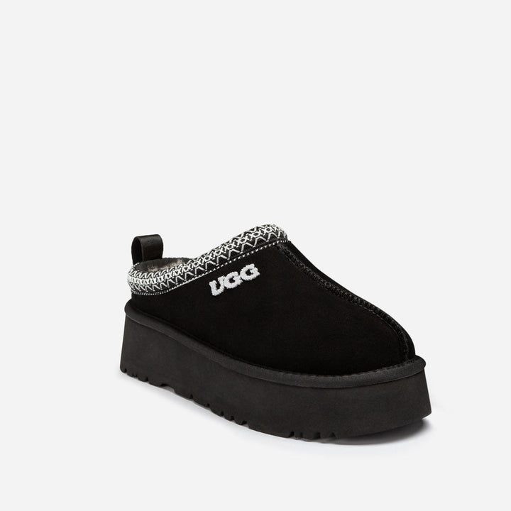 OZWEAR UGG Sydney Embroidery Platform Slipper