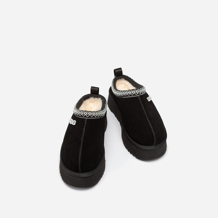 OZWEAR UGG Sydney Embroidery Platform Slipper