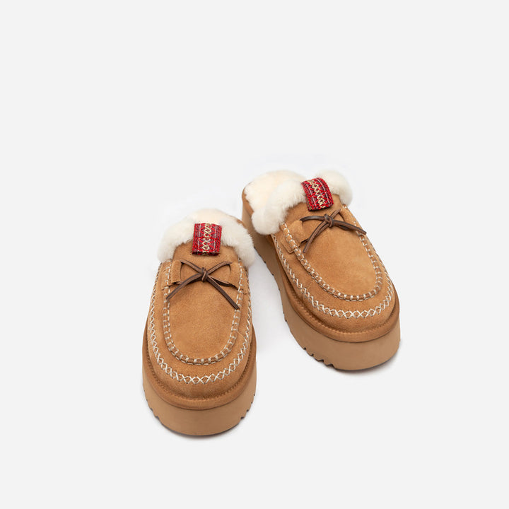 OZWEAR UGG Letitia Platform Slipper (Replaceable Decoration)