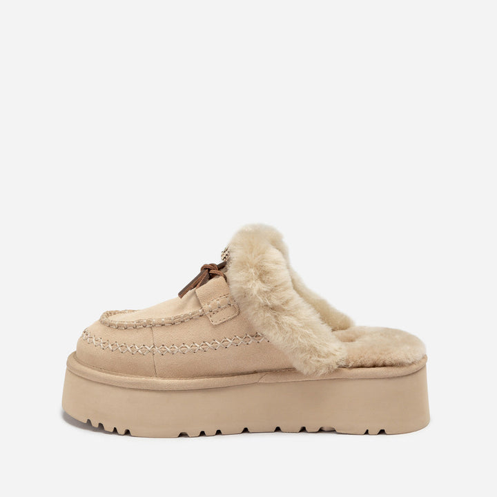OZWEAR UGG Letitia Platform Slipper (Replaceable Decoration)