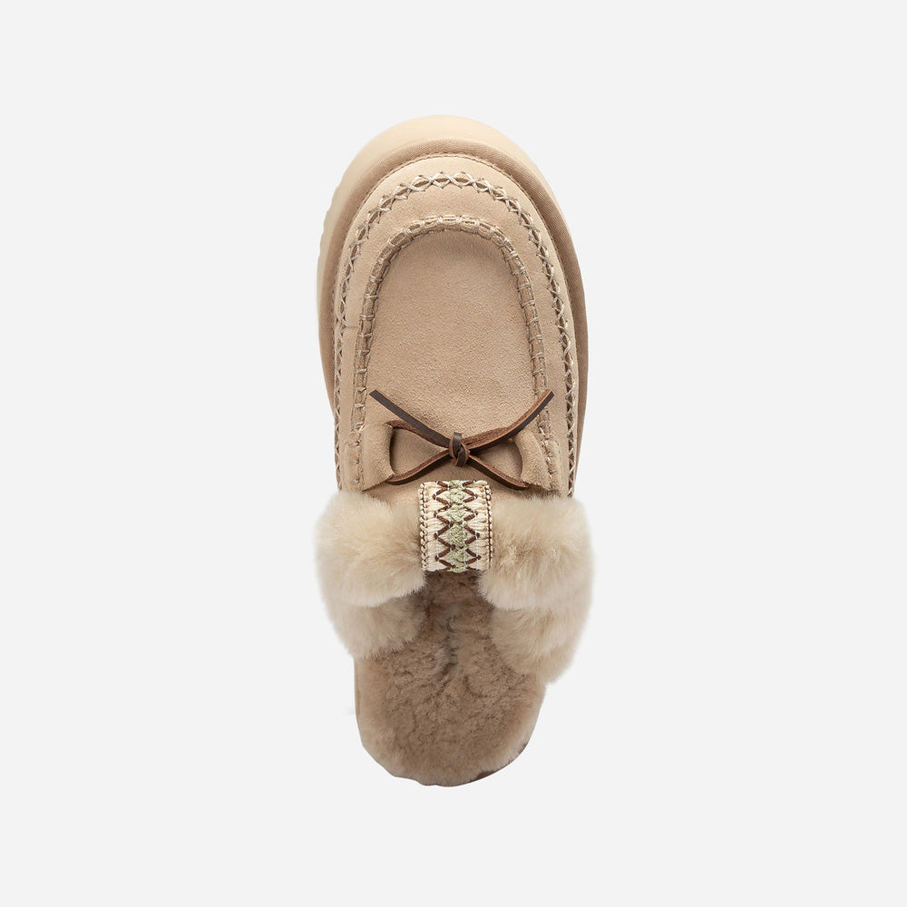 OZWEAR UGG Letitia Platform Slipper (Replaceable Decoration)