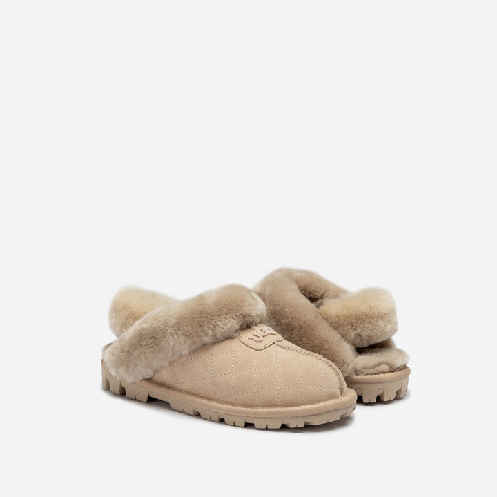 OZWEAR UGG Coquette Matelasse Emb Logo Slipper( Detachable Feature)
