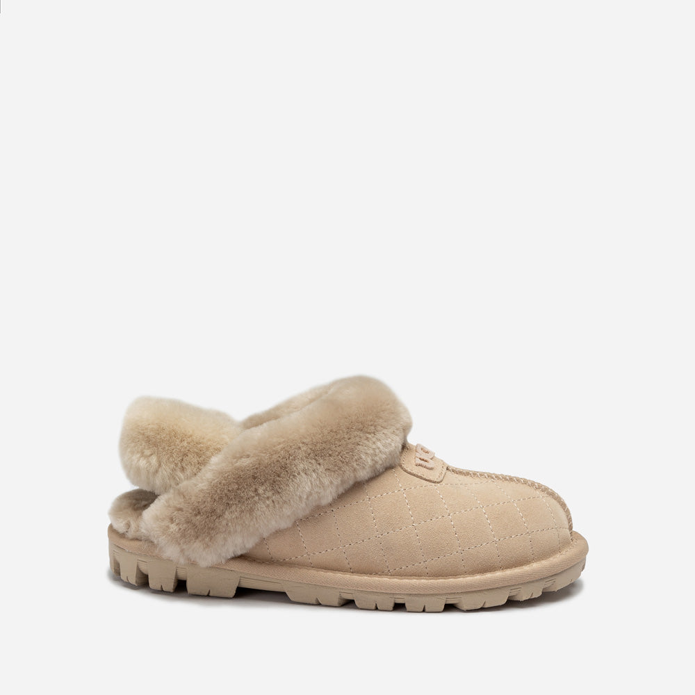OZWEAR UGG Coquette Matelasse Emb Logo Slipper( Detachable Feature)