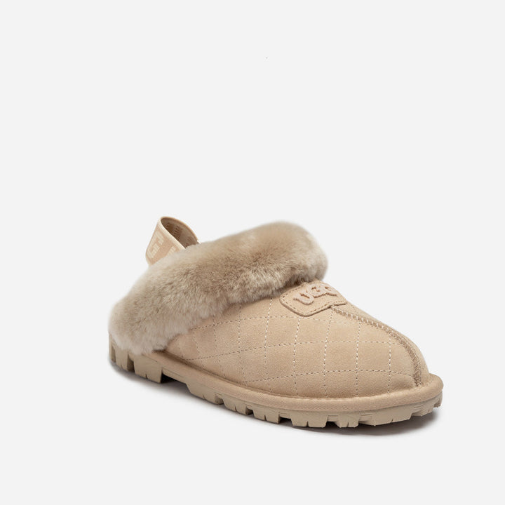 OZWEAR UGG Coquette Matelasse Emb Logo Slipper( Detachable Feature)