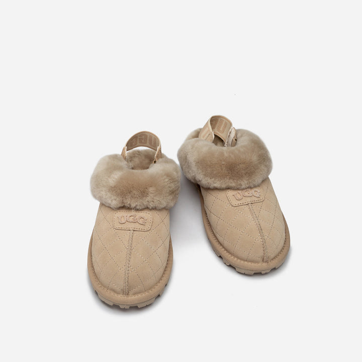 OZWEAR UGG Coquette Matelasse Emb Logo Slipper( Detachable Feature)