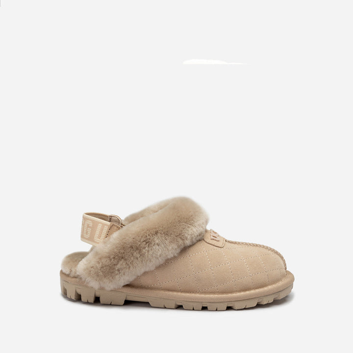 OZWEAR UGG Coquette Matelasse Emb Logo Slipper( Detachable Feature)