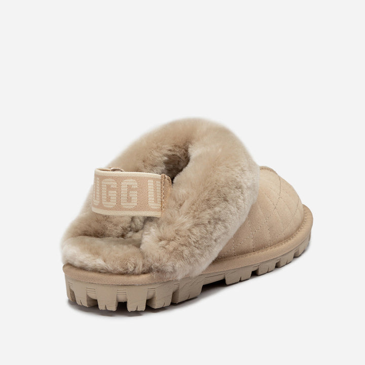 OZWEAR UGG Coquette Matelasse Emb Logo Slipper( Detachable Feature)