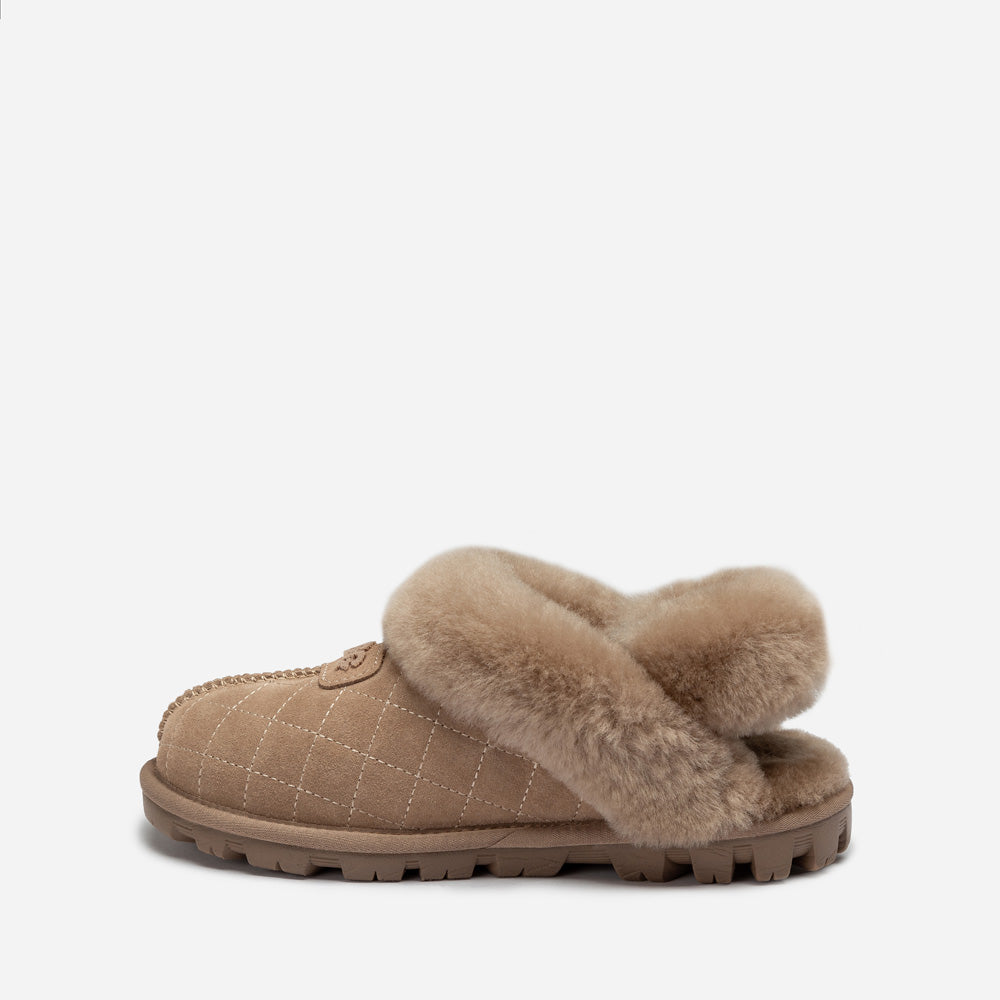 OZWEAR UGG Coquette Matelasse Emb Logo Slipper( Detachable Feature)