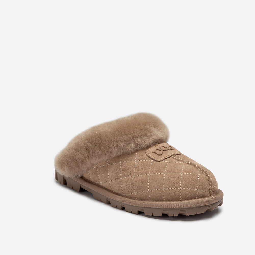 OZWEAR UGG Coquette Matelasse Emb Logo Slipper( Detachable Feature)