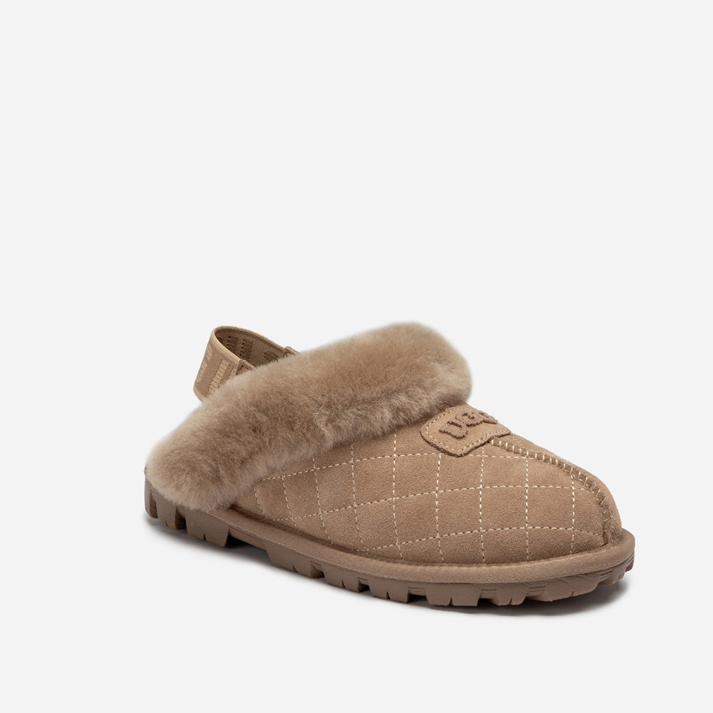 OZWEAR UGG Coquette Matelasse Emb Logo Slipper( Detachable Feature)