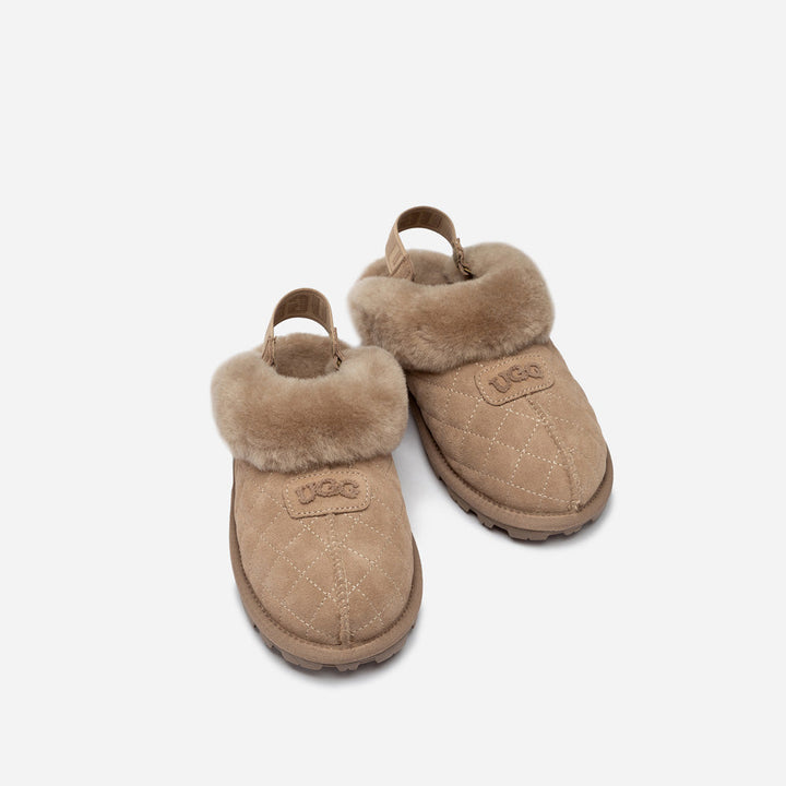 OZWEAR UGG Coquette Matelasse Emb Logo Slipper( Detachable Feature)
